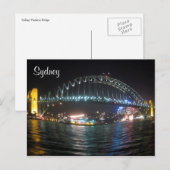 Carte Postale sydney bridge fisheye (Devant / Derrière)