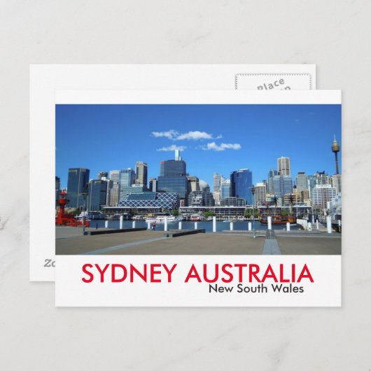 Carte Postale Sydney Darling Harbour (Devant / Derrière)