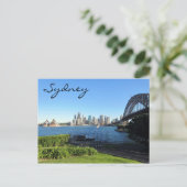 Carte Postale sydney harbour blue (Debout devant)