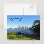 Carte Postale sydney harbour blue (Devant / Derrière)