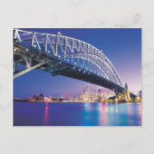 Carte Postale Sydney Harbour Bridge à Night Australia (Devant)