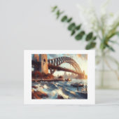 Carte Postale Sydney Harbour Bridge Australie (Debout devant)