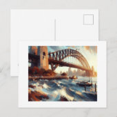 Carte Postale Sydney Harbour Bridge Australie (Devant / Derrière)