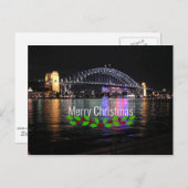Carte Postale Sydney Harbour Bridge - Joyeux Noël! (Devant / Derrière)