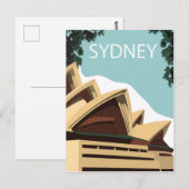 Carte Postale Sydney, Maison de l'Opéra, Australie (Devant / Derrière)
