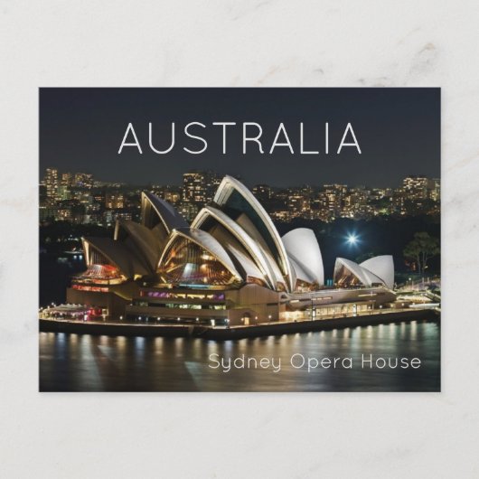 Carte Postale Sydney Opera House Australie (Devant)