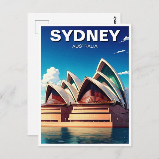 Carte Postale Sydney Opera House Australie (Devant / Derrière)