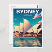 Carte Postale Sydney Opera House Australie (Devant / Derrière)