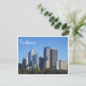 Carte Postale sydney skyline bleu (Debout devant)