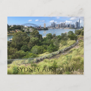 carte postale sydney skyline view