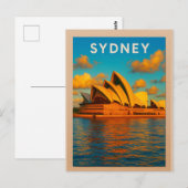 Carte Postale Sydney – The Opera House & Harbour Splendor (Devant / Derrière)