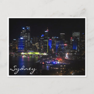 Carte Postale sydney vivid bleu