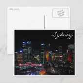 Carte Postale sydney vivid rouge (Devant / Derrière)