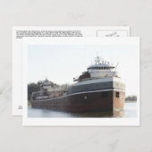 CARTE POSTALE SYKÈQUES WILFRED BULK FREIGHTER (Devant / Derrière)