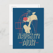 Carte Postale SYLVESTER™ - Naughty ? Moi ? (Devant / Derrière)