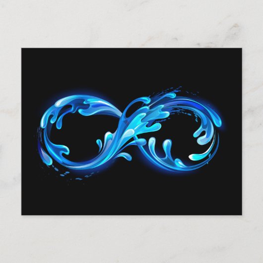 Carte Postale Symbol Infinity of Cold Clear Water (Devant)