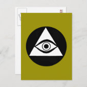 Carte Postale Symbole: All Seeing Eye (Devant / Derrière)