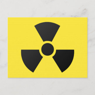 Carte Postale Symbole atomique nucléaire radioactif