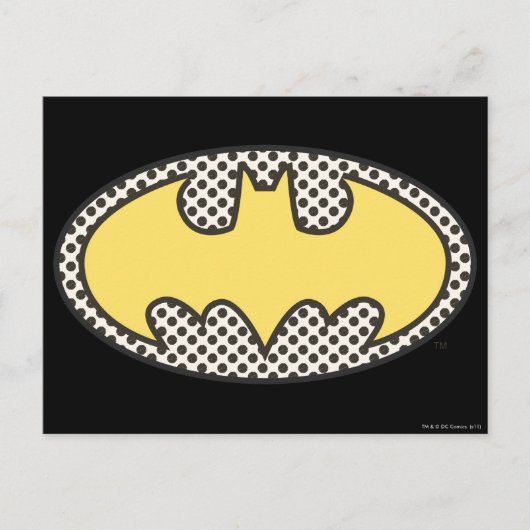 Carte Postale Symbole Batman | Logo d'affichage (Devant)