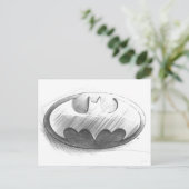 Carte Postale Symbole Batman | Logo de dessin insignia (Debout devant)