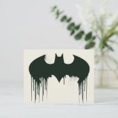 Carte Postale Symbole Batman | Logo Spraypaint (Debout devant)