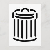 Carte Postale Symbole Black Trash Can (Devant)
