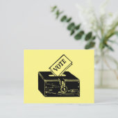 Carte Postale Symbole : Boîte de vote (Debout devant)
