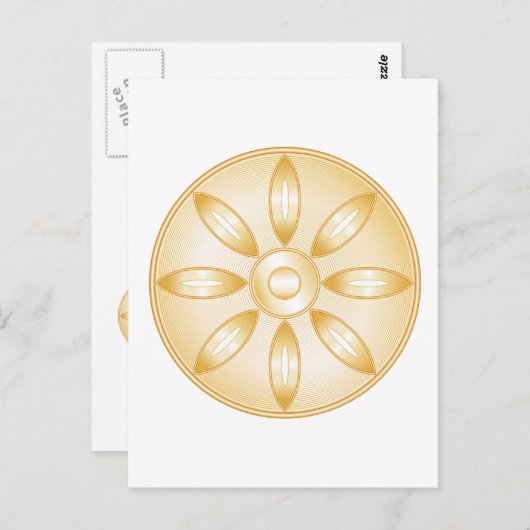 Carte Postale Symbole bouddhiste (Devant / Derrière)