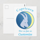 Carte Postale Symbole Capricorne Thunder_Cove (Devant / Derrière)