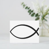 Carte Postale Symbole Christian Fish (Ichthys) (Debout devant)