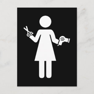 Carte Postale Symbole coiffeur