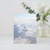 Carte Postale Symbole d'air de l'élément (Debout devant)