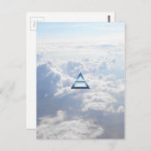 Carte Postale Symbole d'air de l'élément (Devant / Derrière)