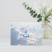 Carte Postale Symbole d'air de l'élément (Debout devant)