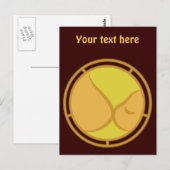 Carte Postale Symbole d'allaitement (Devant / Derrière)