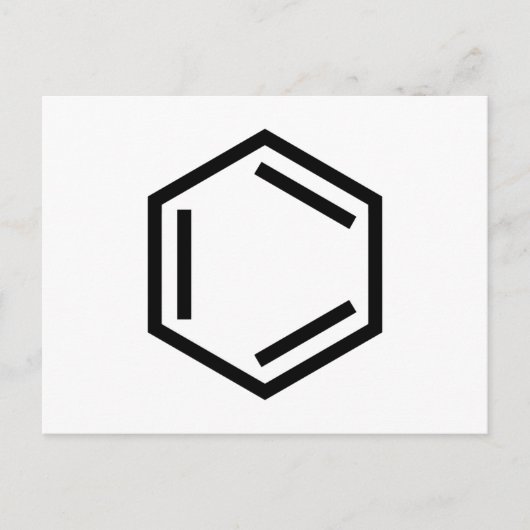CARTE POSTALE SYMBOLE D'ANNEAU BENZENE (Devant)