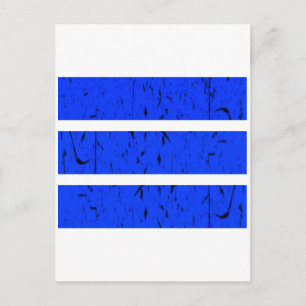 Carte Postale Symbole de 3 lignes cool Uniformité et harmonie