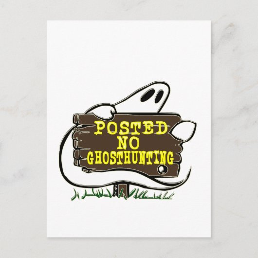 Carte Postale Symbole de chasse aux fantômes (Devant)