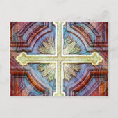 Carte Postale Symbole de croix chrétienne religieuse (Devant)