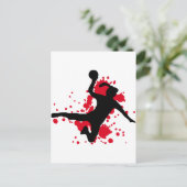 Carte Postale Symbole de handball de frauenhandball (Debout devant)