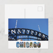 Carte Postale SYMBOLE DE JETER DE LA Marine DE Chicago (Devant / Derrière)