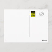 CARTE POSTALE SYMBOLE DE LA CIRCULATION CAUTION ROAD HUMPS (Dos)