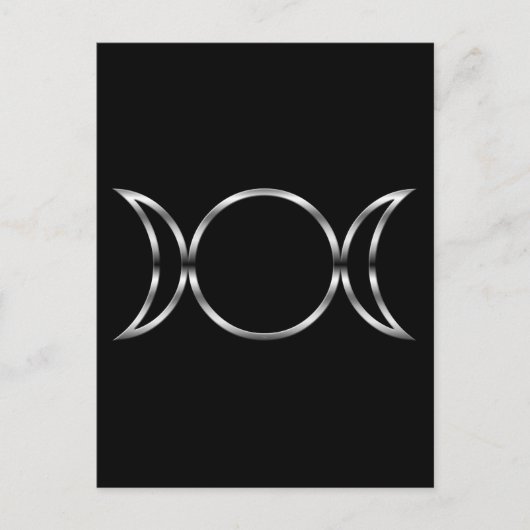 Carte Postale Symbole de la déesse triple de Falln Pagan (Devant)