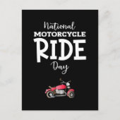 Carte Postale Symbole de la journée nationale de moto (Devant)