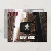 Carte Postale Symbole de la marche de Manhattan à New York (Devant / Derrière)