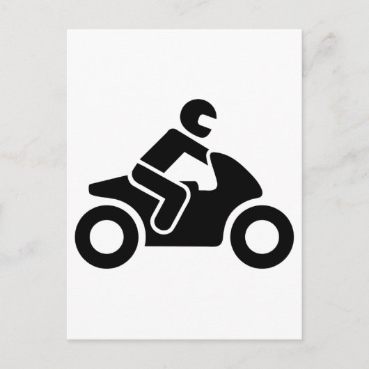 Carte Postale Symbole de la moto (Devant)