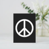 Carte Postale Symbole de la paix blanc (Debout devant)