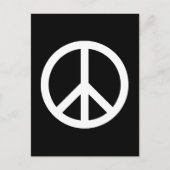 Carte Postale Symbole de la paix blanche (Devant)