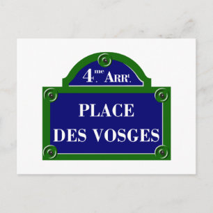 Carte Postale Symbole de la Place des Vosges