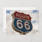 Carte Postale Symbole de la Route 66 (Devant / Derrière)